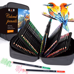 H & B 180 Colored Pencils for Adult Coloring Drawing Art Supplies Kit for Artists Adults Kids with Vibrant Colors for Sketch ...