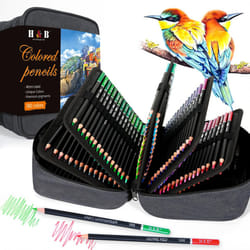 H & B 180 Colored Pencils for Adult Coloring  Drawing Art Supplies Kit for Artists Adults Kids with Vibrant Colors for Sketching  Shading & Coloring i