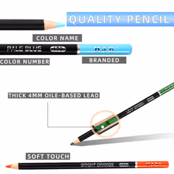 H & B 180 Colored Pencils for Adult Coloring  Drawing Art Supplies Kit for Artists Adults Kids with Vibrant Colors for Sketching  Shading & Coloring i