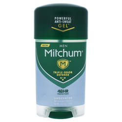 Mitchum Clr Gel Unscnted Size 2.25z Mitchum Unscented Clear Gel Anti-Perspirant & Deodorant