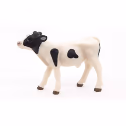 Papo Black and White Calf Figure