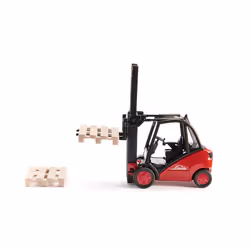 SIKU 1722  Linde Forklift  1:50  Metal/Plastic  Red  Movable Fork  Inc