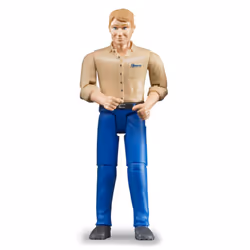 Bruder 60006 bworld Man with Light Skin/Blue Jeans Toy Figure