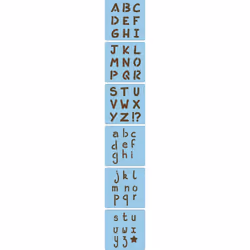 Avenue Mandarine Assorted Alphabet Stencils, Set of 6