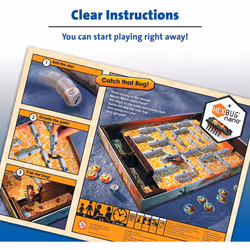 Bugs in the Kitchen Board Game for Kids Age 6 Years and Up - 2 to 4 Players - Catch the Hexbug Nano!