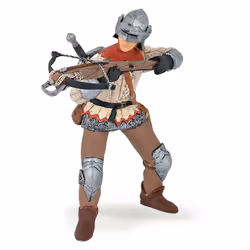 Papo -Hand-Painted - Figurine -Medieval-Fantasy -Red Crossbowman -3975