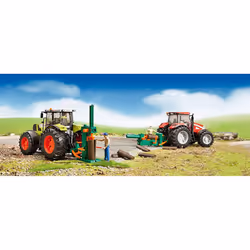 Bruder Toys bworld Logging Set with Man