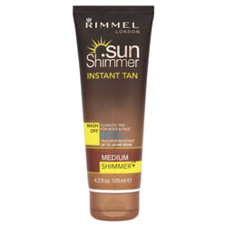 Sunshimmer Water Resistant Instant Tan Wash Off Shimmer - Medium