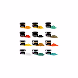 - Mica Powder - 12 Jars of Pigment for Paint, Dye, Soap Making, Nail Polish, Epoxy Resin, Candle Making, Bath Bombs, Slime - ...