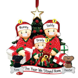 Christmas Tree Ornament 2020 Family Xmas Lockdown - Member of 3