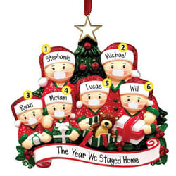 Christmas Tree Ornament 2020 Family Xmas Lockdown - Member of 6