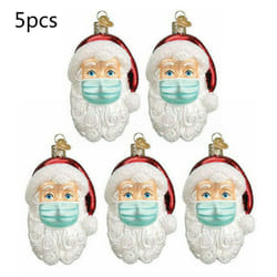 Christmas Tree Ornament 2020 Family Xmas Lockdown - 5pcs