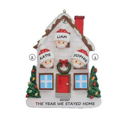 Christmas Tree Ornament 2020 Family Xmas Lockdown - Family 3