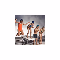 UnisexYouth Swim Cap Silicone Junior Pink One Size