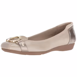 Anne Klein Women's Umeko Ballet Flat  Metallic Taupe  8 M US