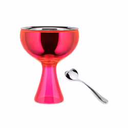 A di Alessi Big Love Bowl and Spoon Pink