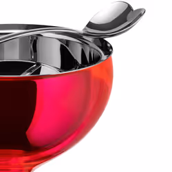 A di Alessi Big Love Bowl and Spoon  Pink