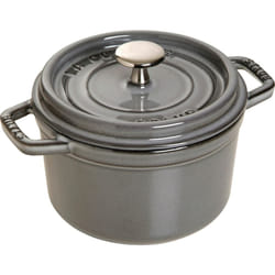 STAUB Mini Round Dutch Oven 0.75-Quart Graphite Grey Stove