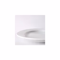 A di Alessi 834Inch Platebowlcup Soup Bowl  White Porcelain  Set of 4