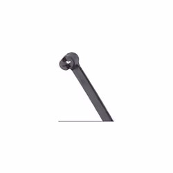 Thomas & Betts TY25MX Ty-Rap UV Cable Tie With SS Lock 7"""" Lg. 50 lb Nylon Black 100/Pack