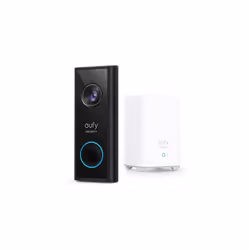 eufy Security, Video Doorbell 2K (Battery-Powered) with HomeBase, 2K HD, No Monthly Fee, On-Device AI Detection,16GB Local St ...