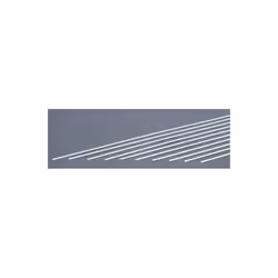 EverGreen EVG109 0.01 x 0.25 in. Styrene Strips Railroad Scratch Building Supply, White