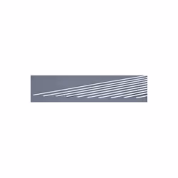 EverGreen EVG135 0.03 x 0.10 in. Styrene Strips Railroad Scratch Building Supply, White
