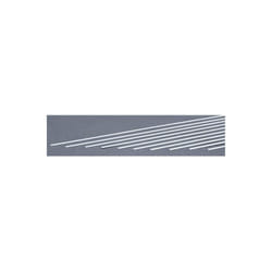 EverGreen EVG135 0.03 x 0.10 in. Styrene Strips Railroad Scratch Building Supply, White