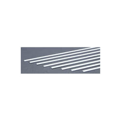 EverGreen EVG159 0.06 x 0.25 in. Styrene Strips Railroad Scratch Building Supply, White