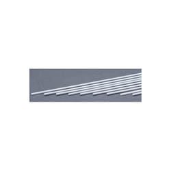 EverGreen EVG164 0.08 x 0.08 in. Styrene Strips Railroad Scratch Building Supply, White