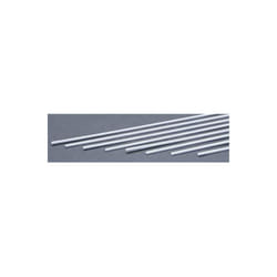 EverGreen EVG165 0.08 x 0.10 in. Styrene Strips Railroad Scratch Building Supply, White