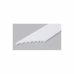 EverGreen EVG221 0.47 in. Styrene Round Rod Railroad Scratch Building Supply, White