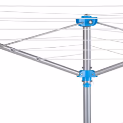 Minky Freestanding Indoor/Outdoor Airer, 15m drying space, Silver