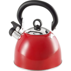 WHISTLING KETTLE 2.5 LITRE STAINLESS STEEL RED