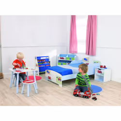 HelloHome Vehicles Kids Sling Bookcase, White, (h)60, (w)51, (d)23cm