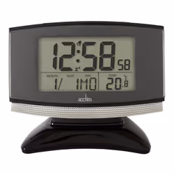 Acctim 71207 Acura Smartliteî Radio Controlled Alarm Clock, Black