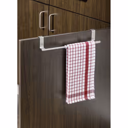 WENKO 79173100 Over-door towel rail Telescope - extendable, Stainless steel, 22-35 x 7 x 4 cm, Silver matt
