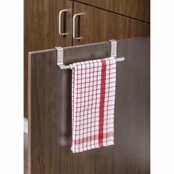 WENKO 79173100 Over-door towel rail Telescope - extendable, Stainless steel, 22-35 x 7 x 4 cm, Silver matt