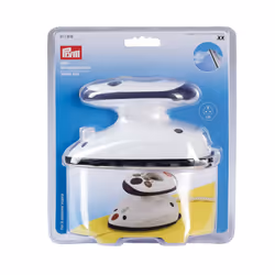 PRYM_611916-1 Steam Iron Mini with UK Plug, White, 19 x 17 x .95 cm