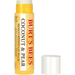 Burt's Bees Coconut and Pear Lip Balm  Lip Moisturizer With Responsibly Sourced Beeswax  Tint-Free  Natural Conditioning Lip Treatment  1 Tube  0.15 o