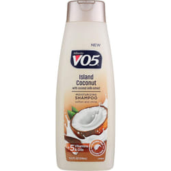 VO5 Moisturizing Shampoo - 12.5 Fl Oz - Island Coconut Leaves Hair Looking Vibrant and Beautiful  White
