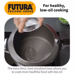 Hawkins F05 Pressure Cooker, 2 L, Black