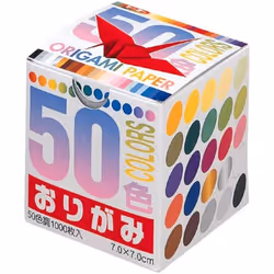 Origami Paper 50 Colours 1000 Cranes by Toyo (Japan Import)