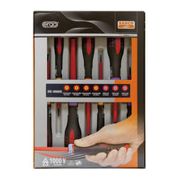 Bahco 9888S BE-9888s VDE Ergo Slot/Pozi Screwdriver Set (7 Pieces)