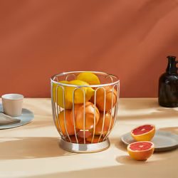 Alessi 370/22 - Design Wire-Worked Citrus Fruit Holder, 18/10 Stainless Steel, 22 cm