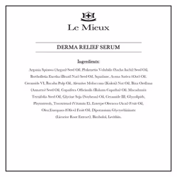 Le Mieux Derma Relief Serum - Hydrating Oil Serum for Face with Ceramides  Squalane & Kukui  Moisturizing Facial Oils for Dry or Sensitive Skin  No Pa