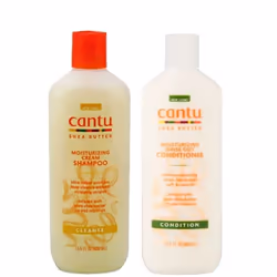 Cantu Moisturizing Cream Shampoo 13.5 oz & Moisturizing Rinse Out Conditioner 13.5 oz