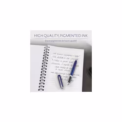 Waterman Fountain Pen Refill Ink Cartridges | Long Standard | Intense Black | 8 Count