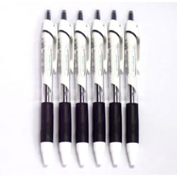uni-ball Uni Jetstream Standard Ballpoint Pen  0.5 mm  Black Ink  White Body  6 pens per Pack (Japan Import) [Komainu-Dou Original Package]