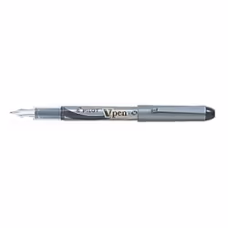 Pilot V Pen (Varsity) Disposable Fountain Pens  Black Ink  Small Point Value Set of 5(With Our Shop Original Product Descript ...